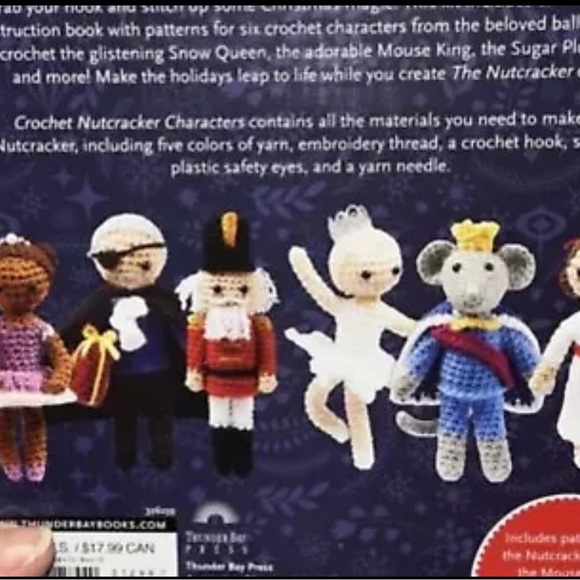 CROCHET NUTCRACKER CHARACTERS CROCHET KIT CHRISTMAS BRAND NEW SEALED - Picture 13 of 16